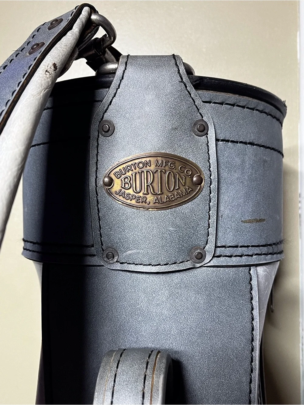 Vintage Burton Golf Bag Made In USA Jasper Alabama Gray